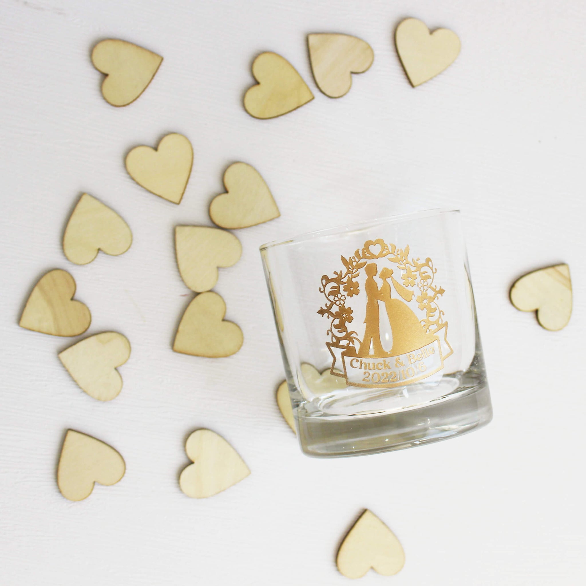 文字雕刻|客製化威士忌對杯 新婚禮物慶祝新婚定制Gift Set - Design Your Own Wine