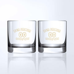客製化禮物|雕刻威士忌對杯 球衣Number訂製禮物交換禮物生日禮物 - Design Your Own Wine