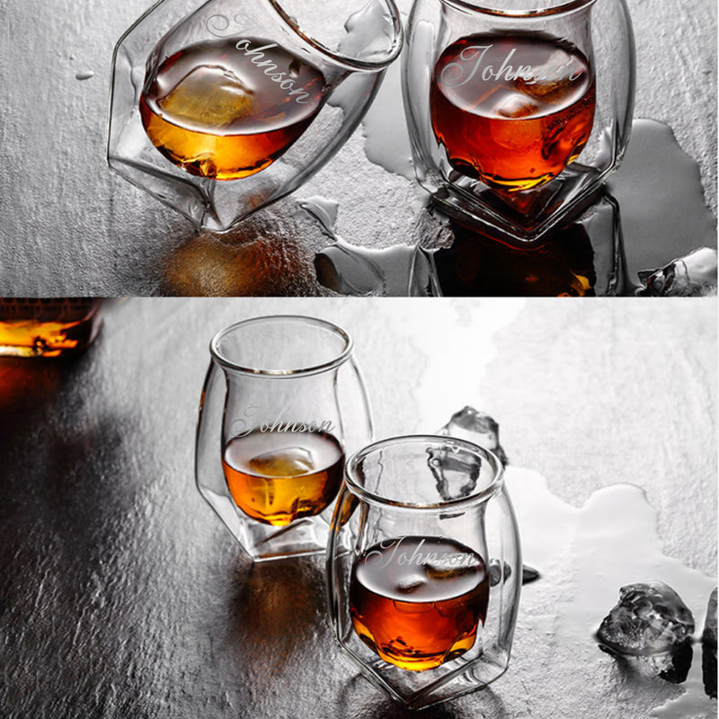 Norlan Whisky Glasses|訂製雕刻威士忌對杯 名字雕刻生日禮物（客製化） - Design Your Own Wine