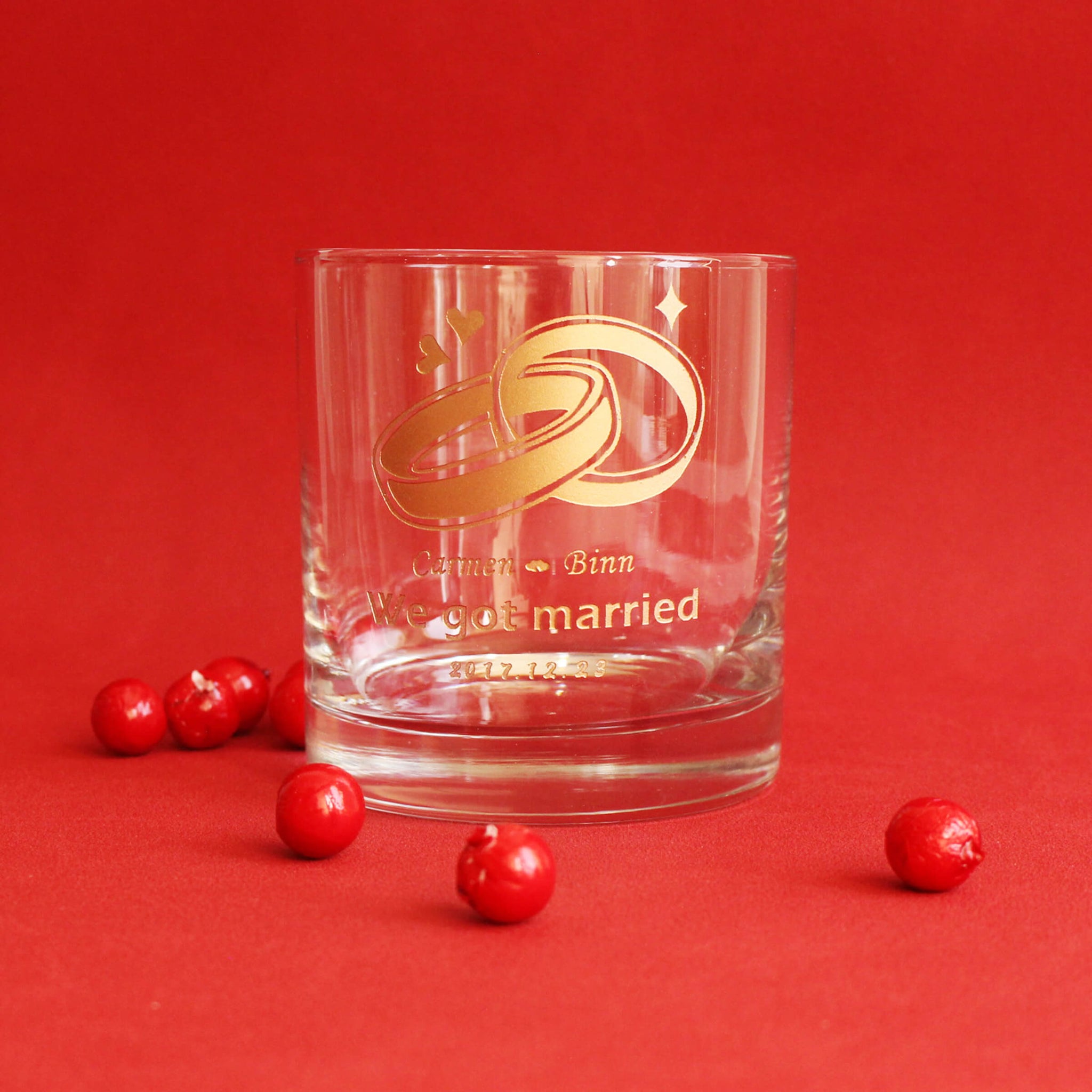 文字雕刻|客製化威士忌對杯 結婚禮物慶祝新婚禮物套裝 - Design Your Own Wine