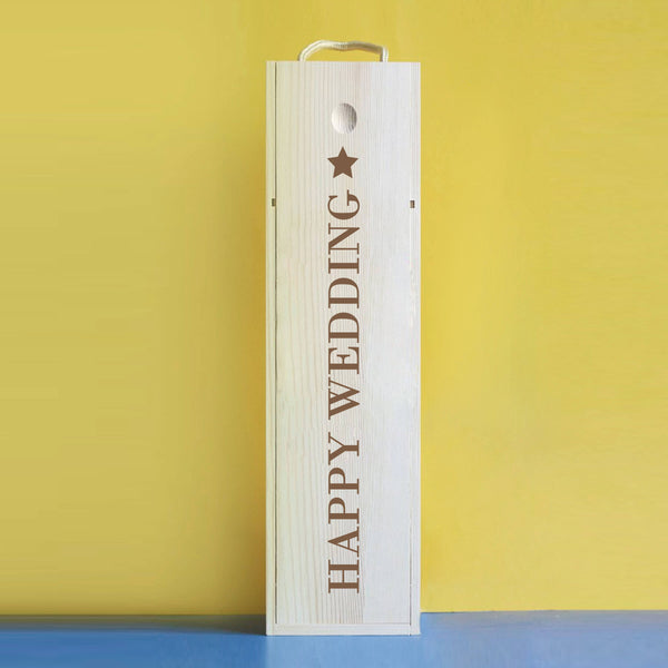 Wine Gift Box|半定製個性化高質感木質酒禮盒（適合單支葡萄酒/香檳） - Design Your Own Wine
