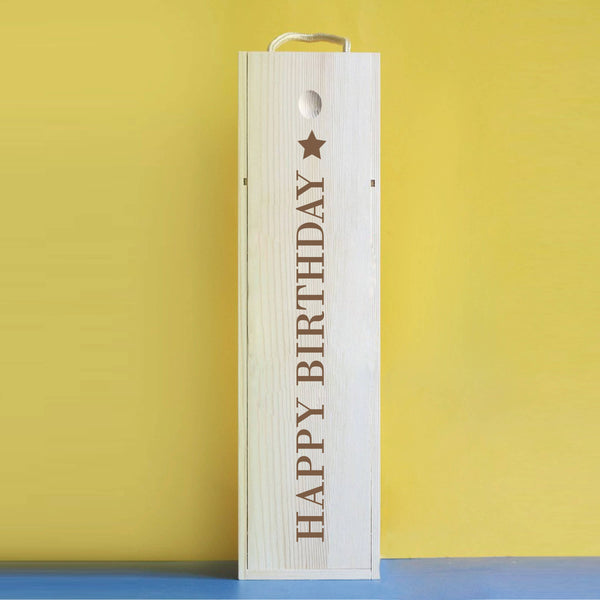 Wine Gift Box|半定製個性化高質感木質酒禮盒（適合單支葡萄酒/香檳） - Design Your Own Wine