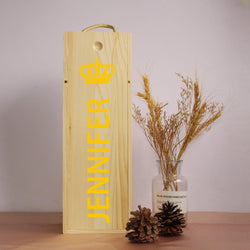 Wine Gift Box|定製個性化高質感木質酒禮盒（適合單支葡萄酒/香檳） - Design Your Own Wine