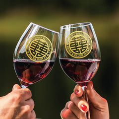 客製化雕刻禮物|訂製祝福禮物新婚禮物紅酒對杯 （文字雕刻） - Design Your Own Wine