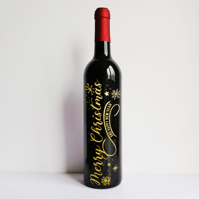 文字雕刻|訂製紅酒套裝單支雙杯套裝 聖誕禮物（客製化禮物） - Design Your Own Wine